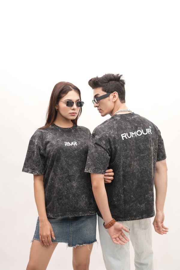 Black Loose Fit Washed T-Shirt