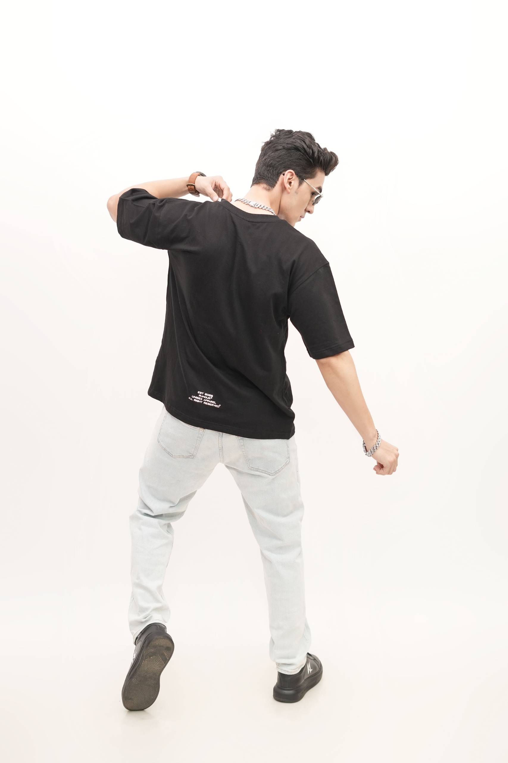 Black Loose Fit T-Shirt - Image 2