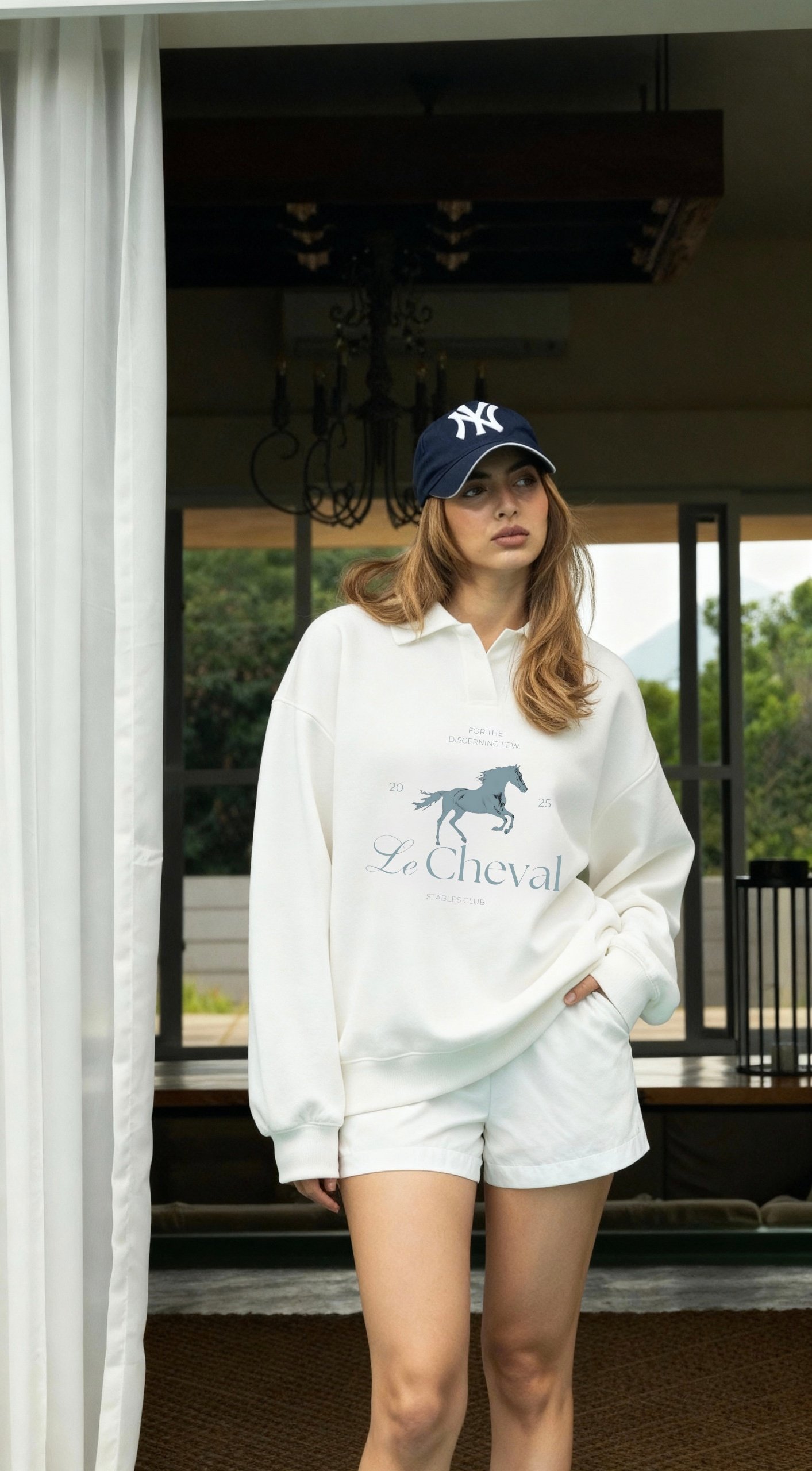 Rumour Equestrian Collar Sweatshirt - Image 3