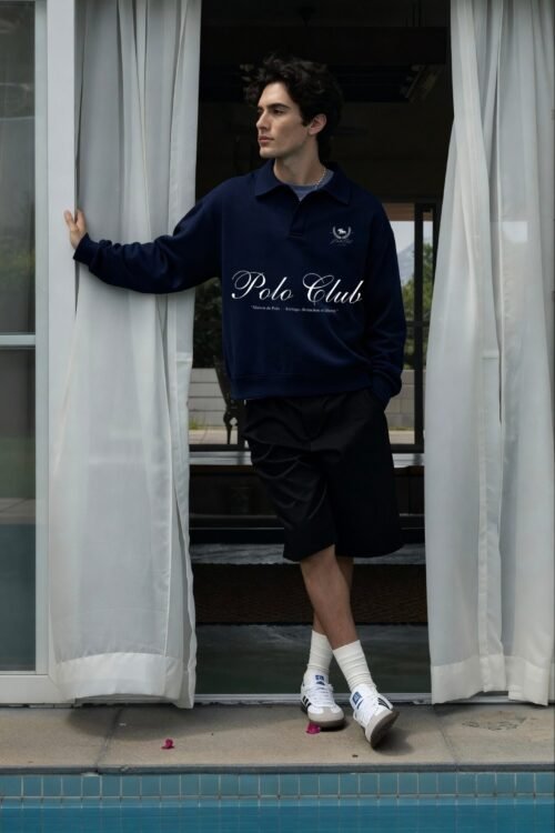 Rumour Polo Club Collar Sweatshirt