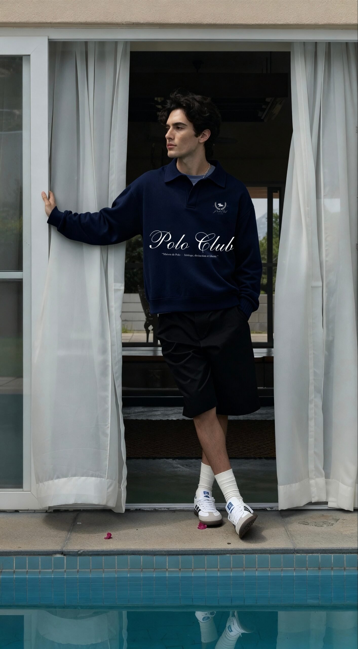 Rumour Polo Club Collar Sweatshirt